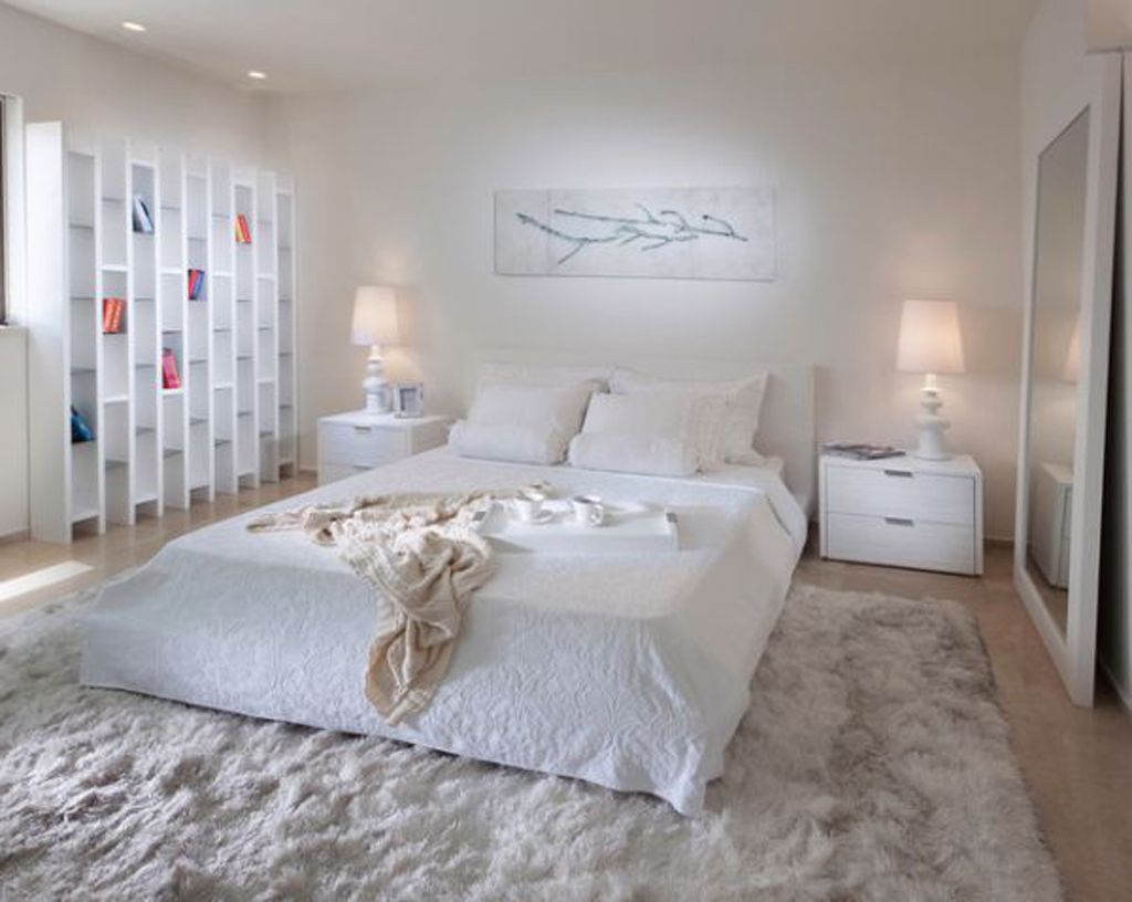 Bright Design Ideas of the White Bedrooms