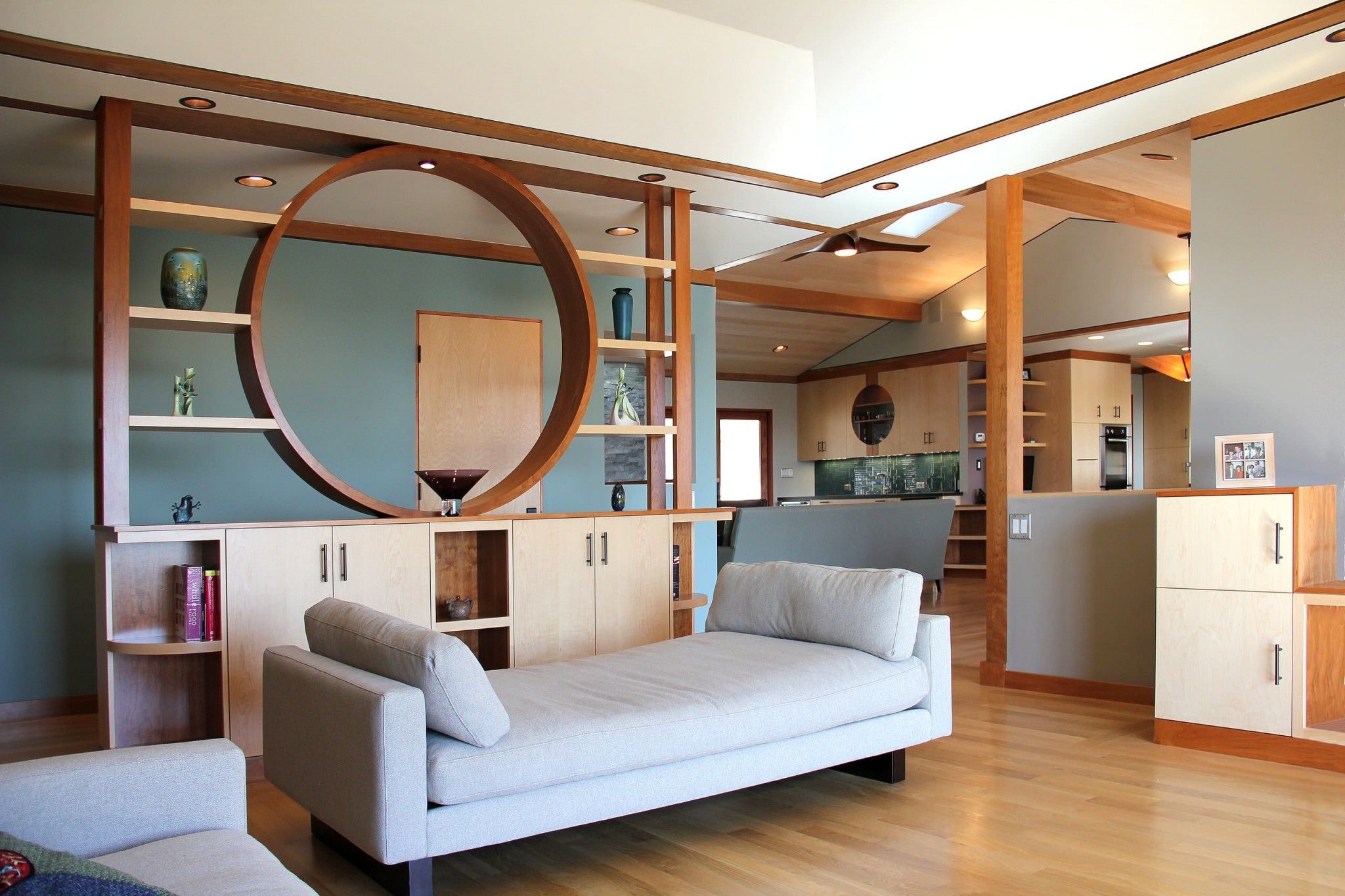 living room partition idea