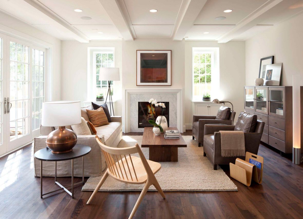 dark walnut living room furniture
