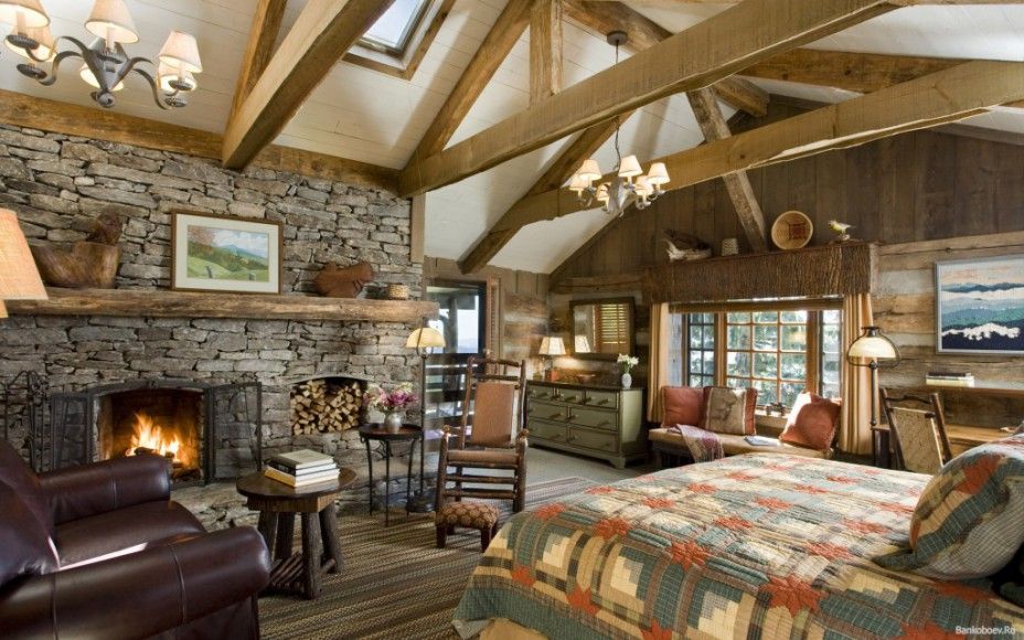 Bold Country Style Bedroom Design