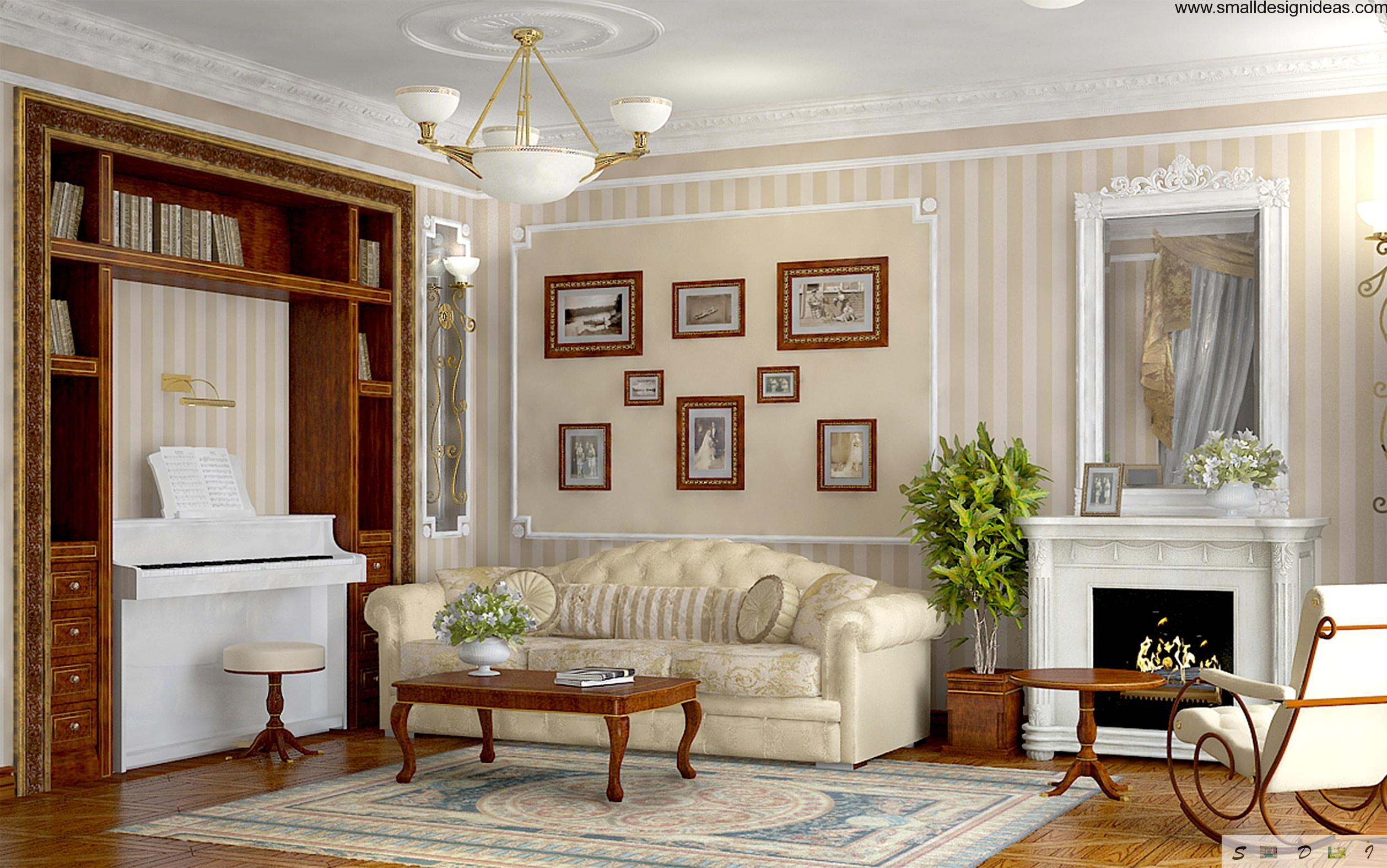 modern french empire living room