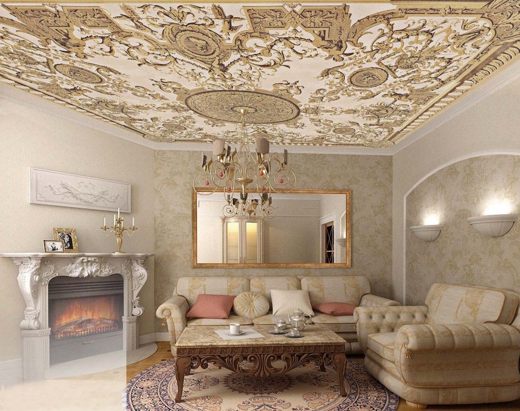 modern renaissance living room