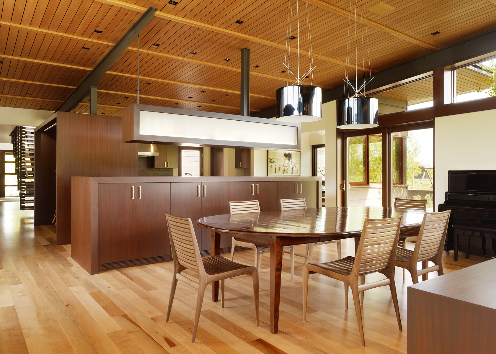 Wooden Ceiling Design For Dining Room