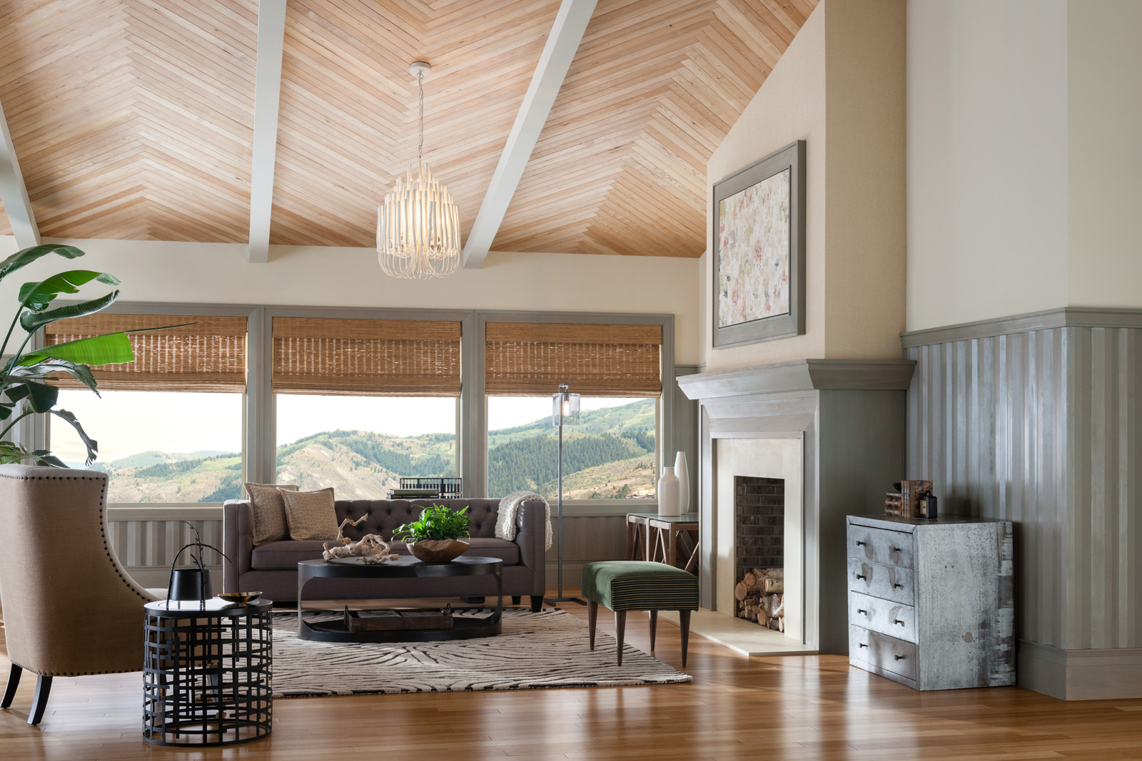 Unique Wood Ceiling Designs With Luxury Interior