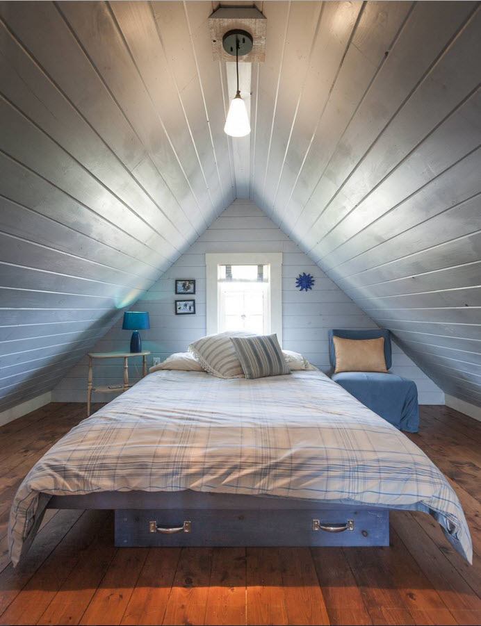 Minimalist Tiny Attic Bedroom Ideas with Best Design