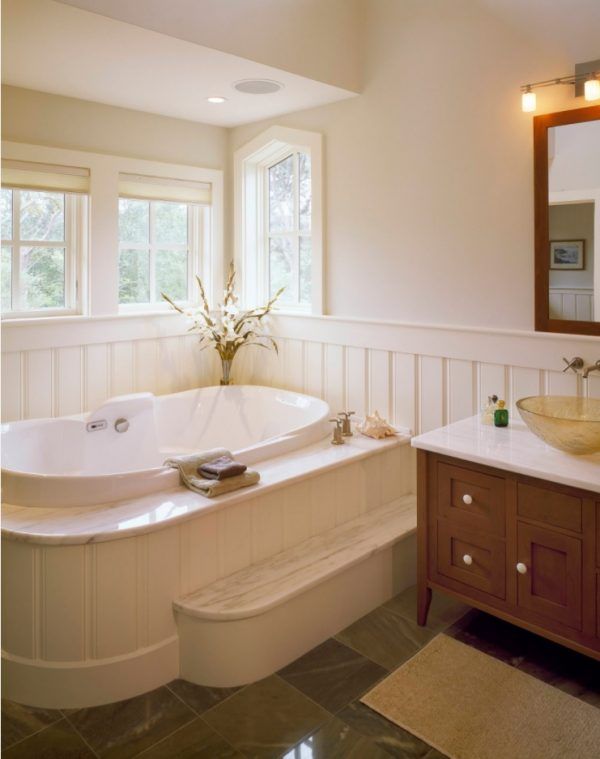 Bathroom With Wainscoting Design Ideas Small Design Ideas   Bathrooms With Wainscoting 006 600x759 