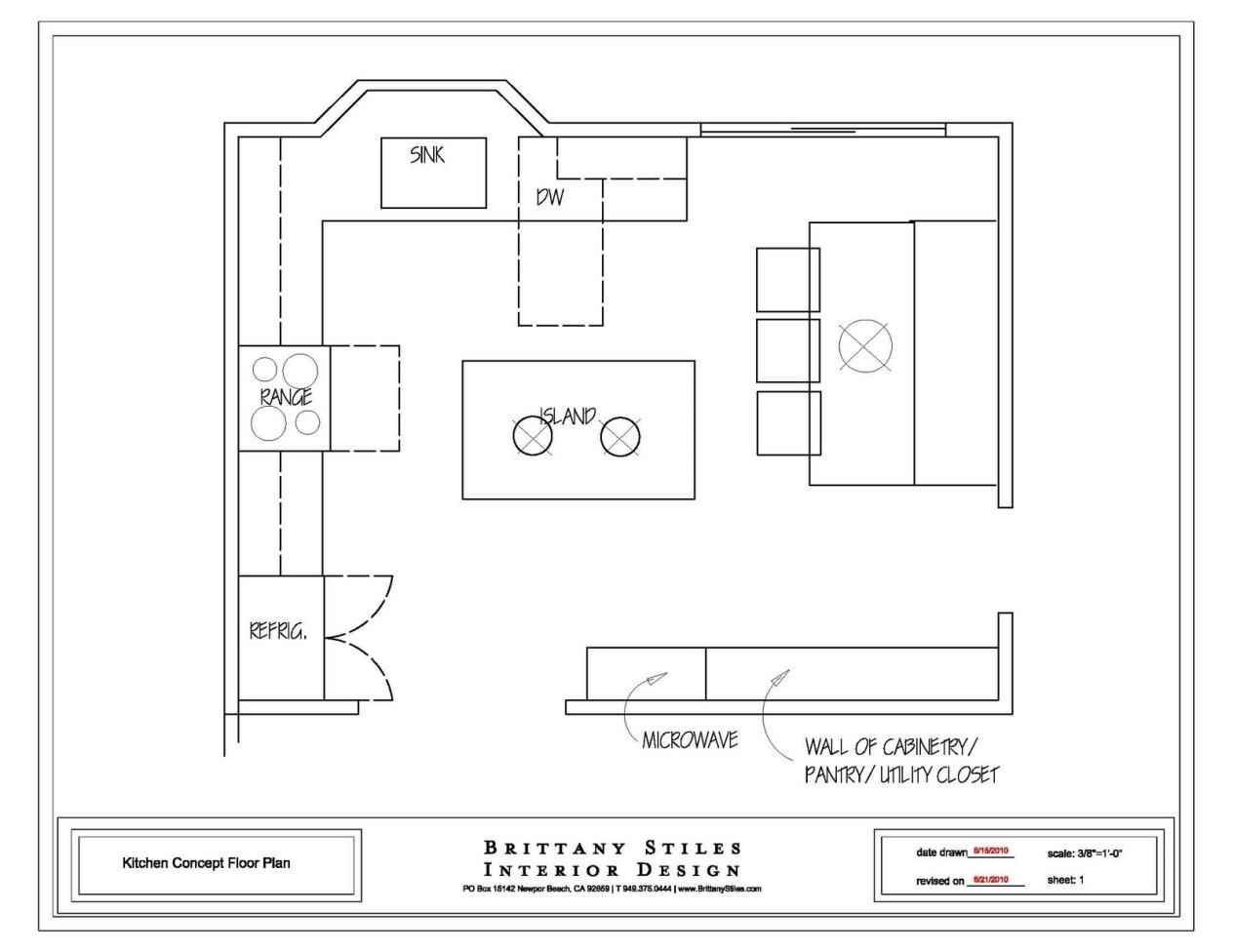 Kitchen Layouts With Island Floor Plans | designinte.com