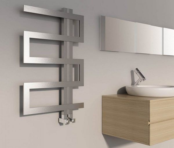 Heated Towel Rail in Bathroom Interior as Practical and Decorative Item