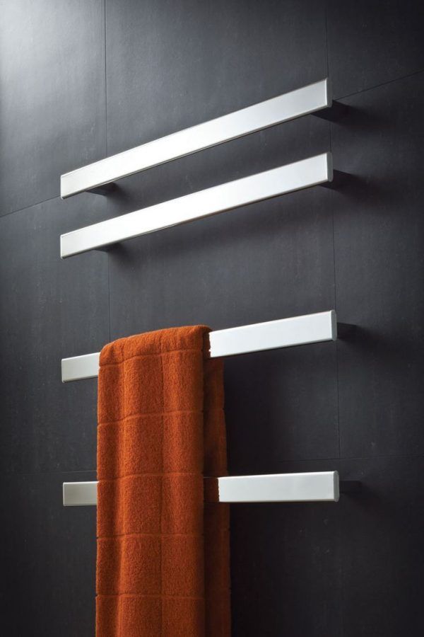 Heated Towel Rail in Bathroom Interior as Practical and Decorative Item