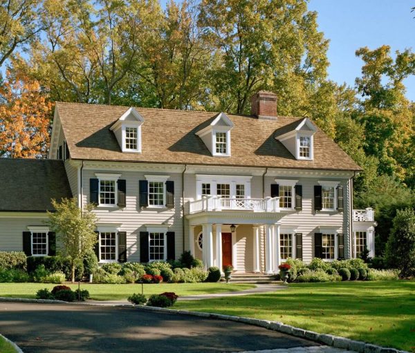 Colonial House Plans and Exteriors: Original Mix of Styles