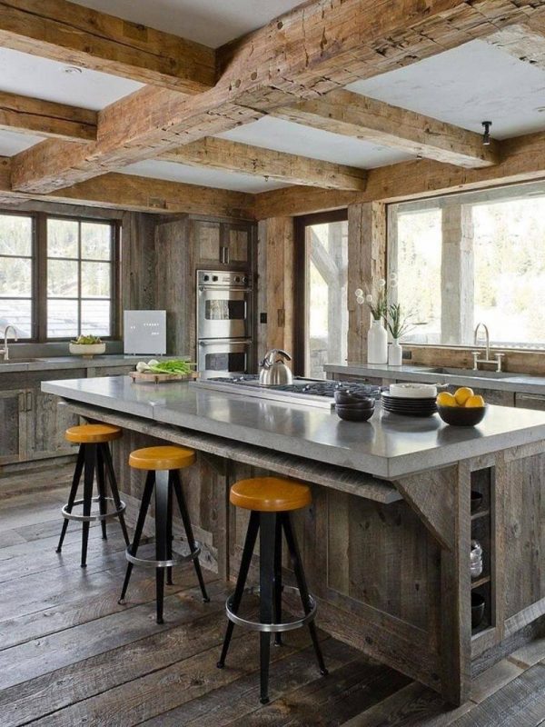 Chalet Kitchen Interior: Description, Design Tips with Photos