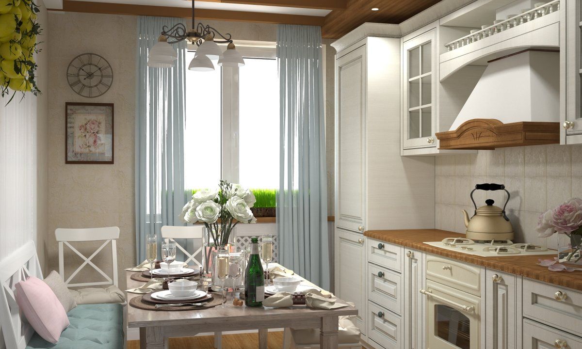 Provence Style Kitchen Interior Design for Cozy Life with Taste of Classics