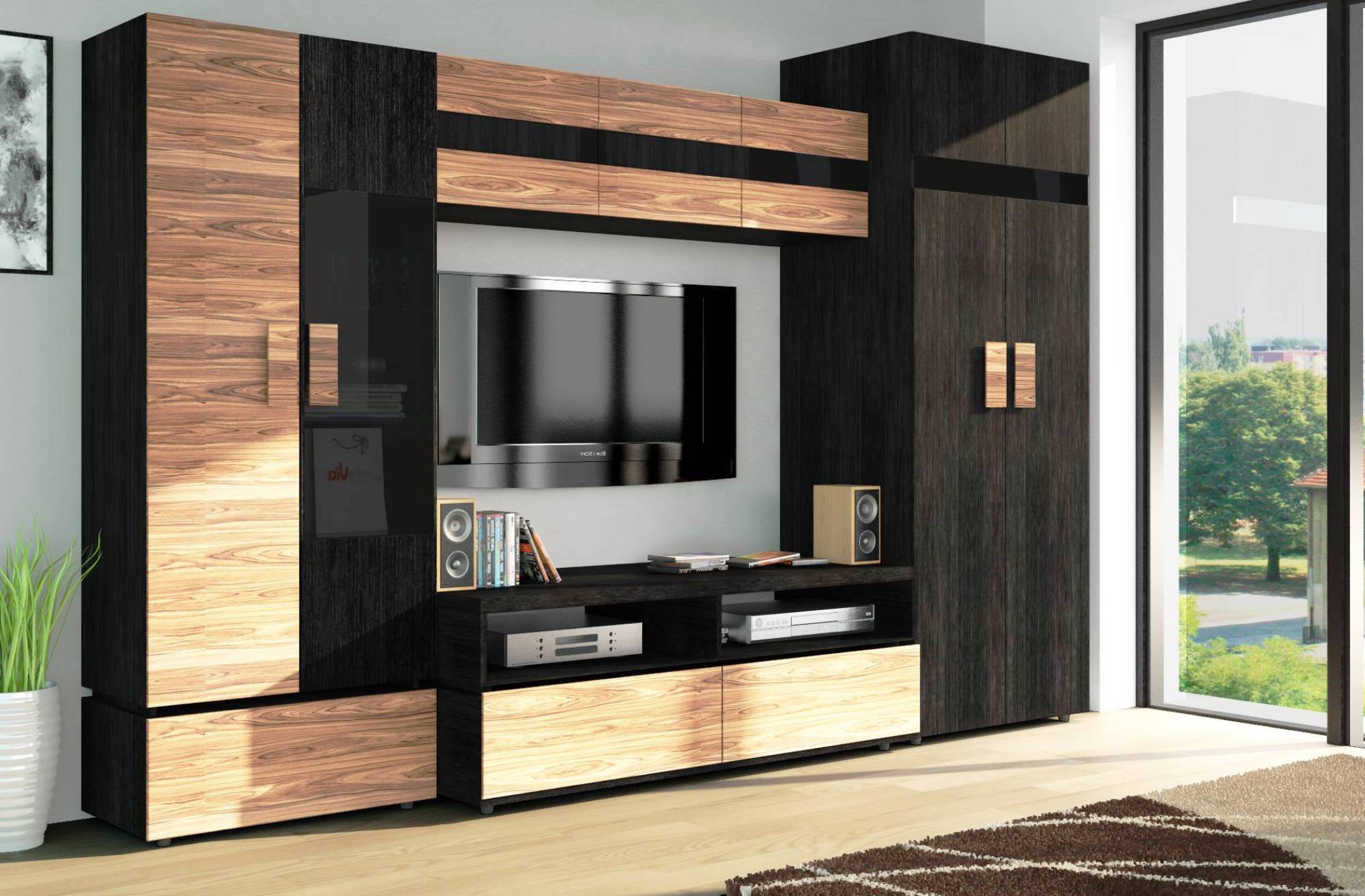 design of cabinet for living room