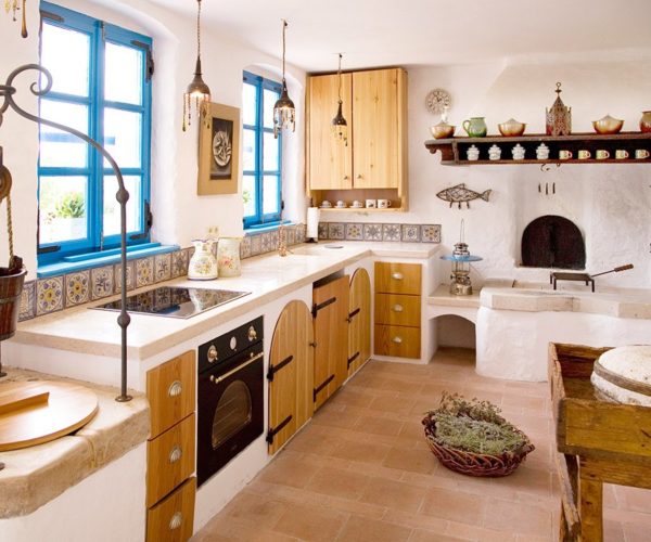 greek kitchen design idea