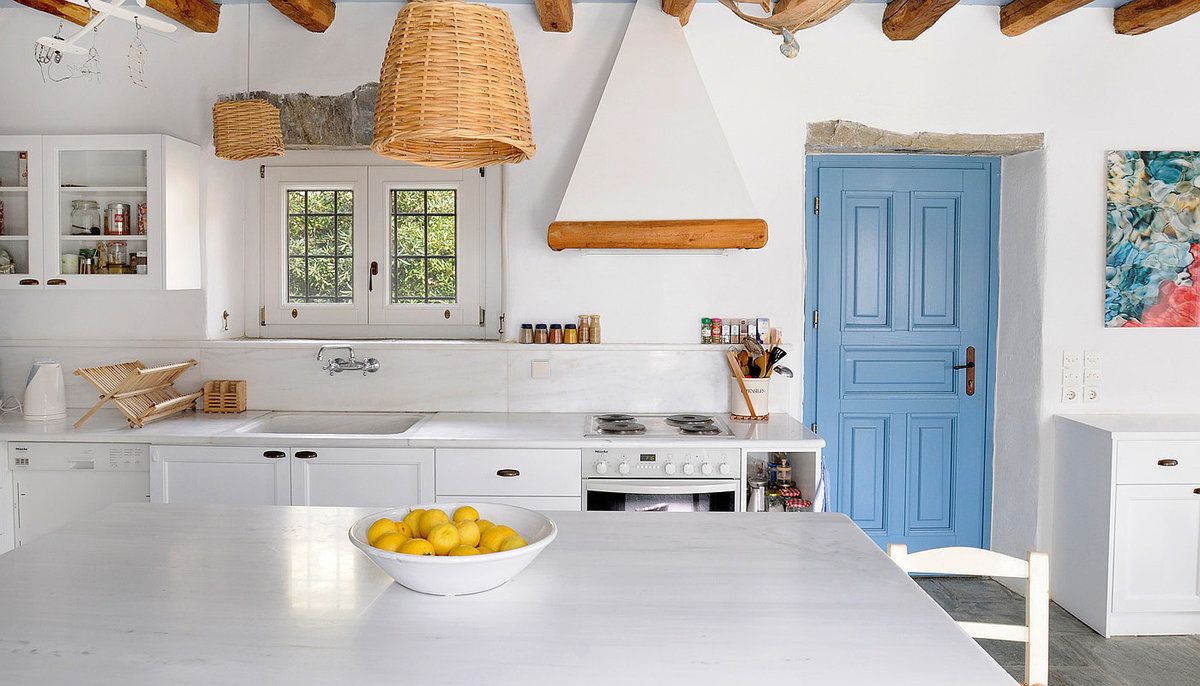 greek kitchen design idea