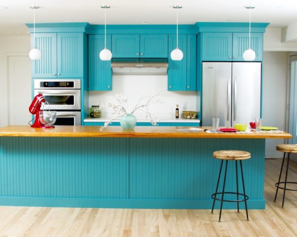 turquoise kitchen design idea