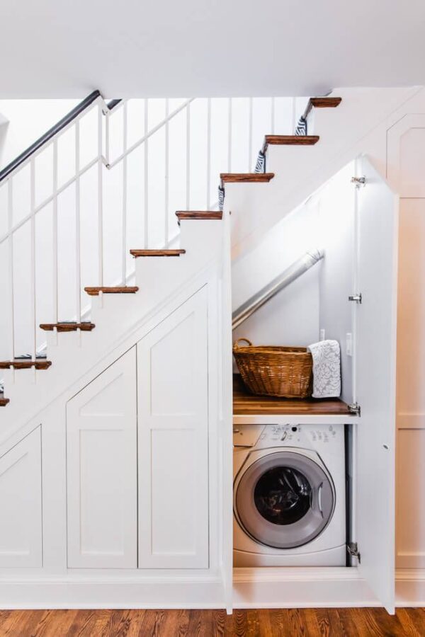 Storage under the Staircase: Different Ideas and Functional Spaces