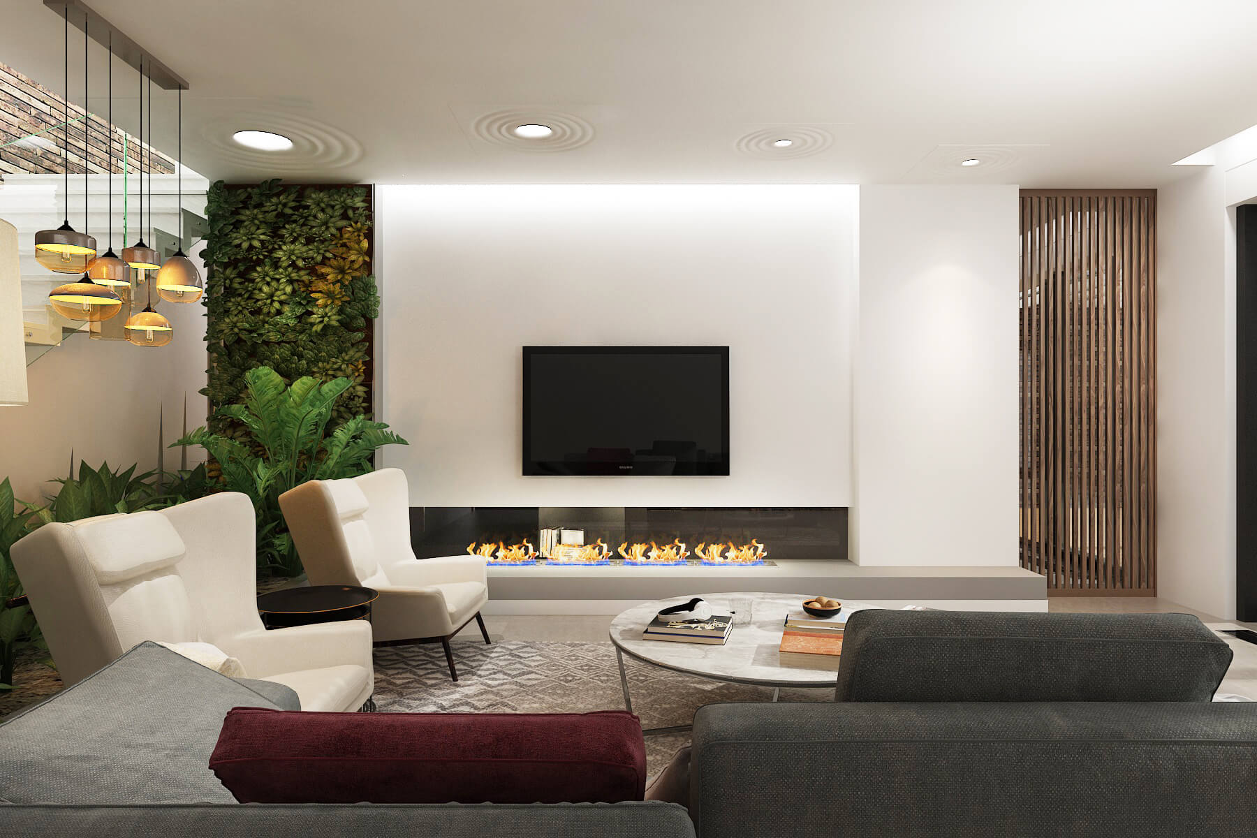 minimalism living room light