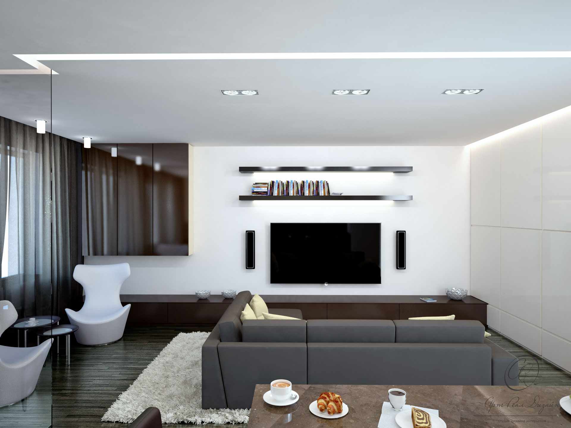 Minimalism for Living Room: Laconic Practical Design - Small Design Ideas