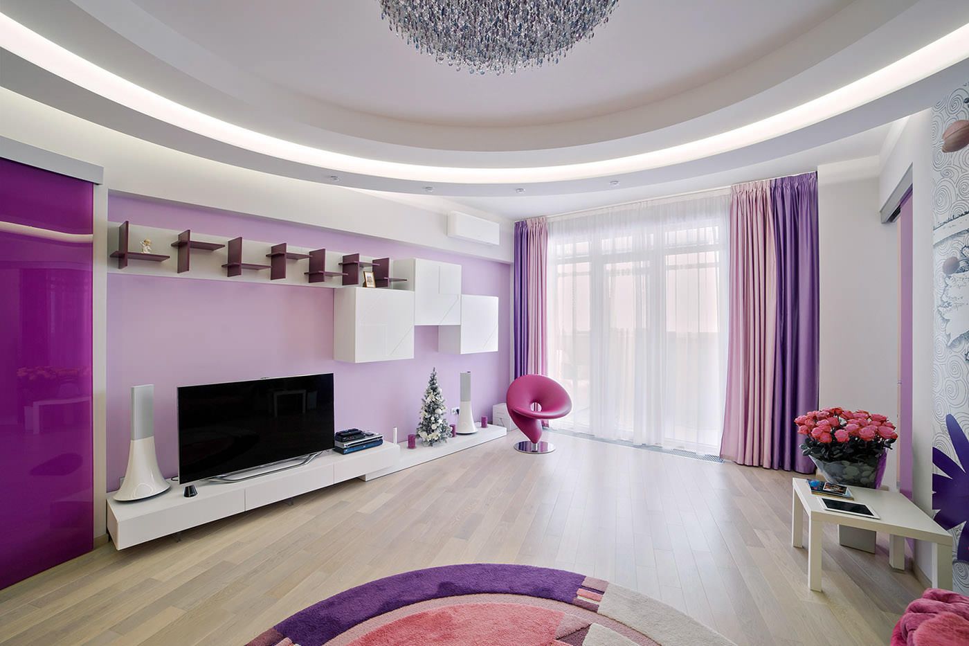lilac color for living room