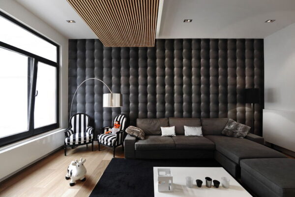 Black Wallpaper: Types, Patterns, Combining with Furniture and More